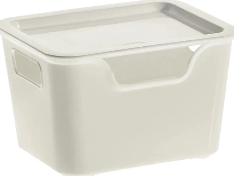 Tontarelli Vorratsdosen|Vorratsbehälter<Organizer-Box Bella L 11,2 cm x 17,9 cm x 13,9 cm Weiß