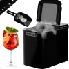 Online Tronitechnik Eiswürfelmaschine Ice Maker Eiswürfelbereiter Schwarz Kunststoff