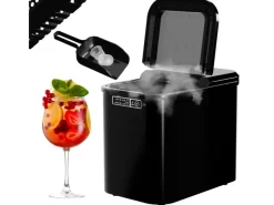 Online Tronitechnik Eiswürfelmaschine Ice Maker Eiswürfelbereiter Schwarz Kunststoff