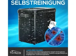 Online Tronitechnik Eiswürfelmaschine Ice Maker Eiswürfelbereiter Schwarz Kunststoff