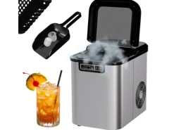 Tronitechnik Eiswürfelmaschine Ice Maker Eiswürfelbereiter Silber Edelstahl< Haushaltsgeräte