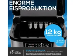 Tronitechnik Eiswürfelmaschine Ice Maker Eiswürfelbereiter Silber Edelstahl< Haushaltsgeräte