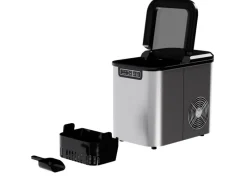 Tronitechnik Eiswürfelmaschine Ice Maker Eiswürfelbereiter Silber Edelstahl< Haushaltsgeräte