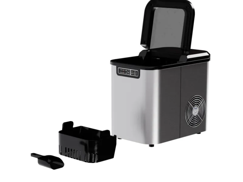 Tronitechnik Eiswürfelmaschine Ice Maker Eiswürfelbereiter Silber Edelstahl< Haushaltsgeräte