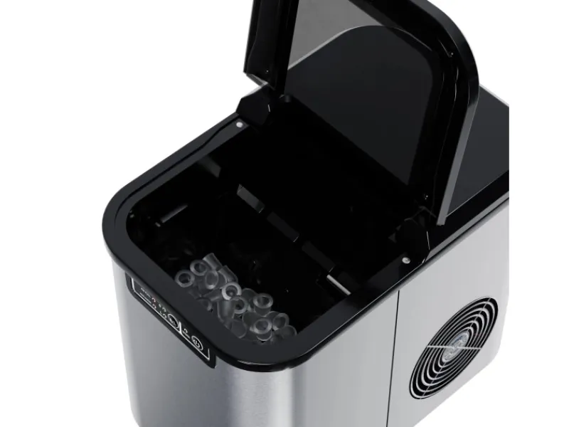 Tronitechnik Eiswürfelmaschine Ice Maker Eiswürfelbereiter Silber Edelstahl< Haushaltsgeräte