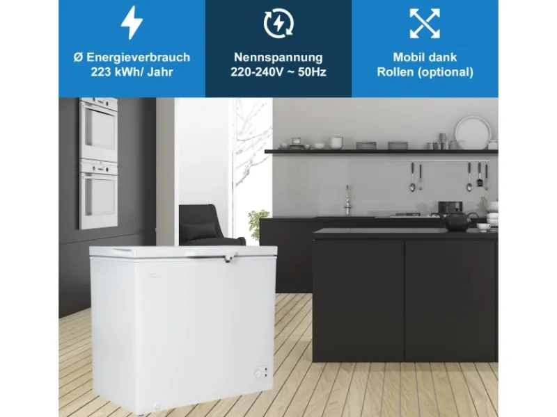 Tronitechnik Gefrierschränke|Kühlschränke<Gefriertruhe Kühltruhe Borgar Pro Mit 2In1 Gefrier- Und Kühlfunktion | 210 Liter 223Kwh/Jahr | Led-Licht