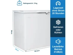 Tronitechnik Gefrierschränke|Kühlschränke<Gefriertruhe Kühltruhe Borgar Pro Mit 2In1 Gefrier- Und Kühlfunktion | 210 Liter 223Kwh/Jahr | Led-Licht
