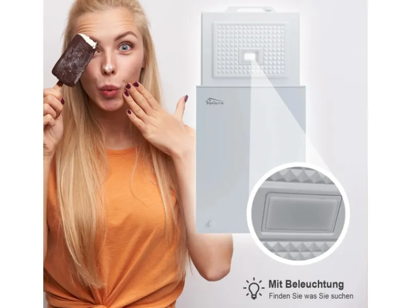 Tronitechnik Gefriertruhe Kühltruhe Borgar Pro Mit 2In1 Gefrier- Und Kühlfunktion | 110 Liter 169Kwh/Jahr | Led-Licht< Gefrierschränke