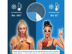 Tronitechnik Gefriertruhe Kühltruhe Borgar Pro Mit 2In1 Gefrier- Und Kühlfunktion | 160 Liter 184Kwh/Jahr Led Griff< Gefrierschränke