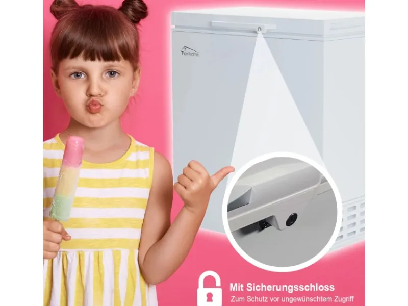Tronitechnik Gefriertruhe Kühltruhe Borgar Pro Mit 2In1 Gefrier- Und Kühlfunktion | 160 Liter 184Kwh/Jahr Led Griff< Gefrierschränke