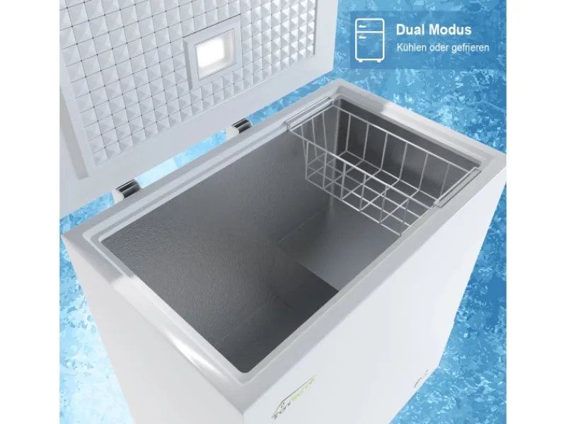 Tronitechnik Gefriertruhe Kühltruhe Borgar Pro Mit 2In1 Gefrier- Und Kühlfunktion | 160 Liter 184Kwh/Jahr Led Griff< Gefrierschränke