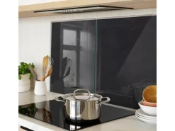 Schneidebretter|Herdabdeckungen<Tulup Herdabdeckplatte SET aus 2 Stück 40x52 cm Schneidebrett aus Glas Küchenutensilien Spritzschutz Anschlagtafel