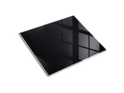 Online Tulup Herdabdeckplatte 60x52 cm Schneidebrett aus Glas Schutzplatte Küchenutensilien Spritzschutz Anschlagtafel Schwarz