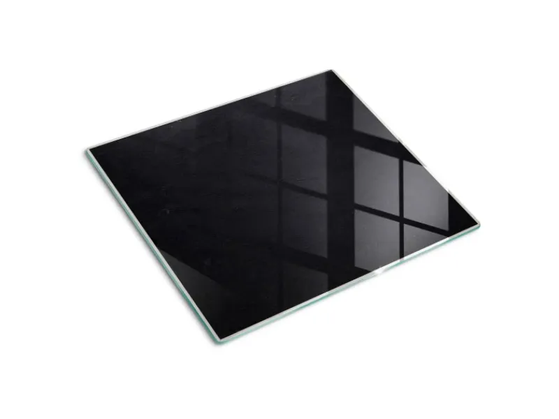 Online Tulup Herdabdeckplatte 60x52 cm Schneidebrett aus Glas Schutzplatte Küchenutensilien Spritzschutz Anschlagtafel Schwarz