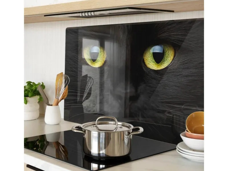 Tulup Herdabdeckplatte 80x52 cm Glas-Servierbrett Küchenutensilien Schutzplatte Spritzschutz Abdeckung Katzenaugen< Herdabdeckungen