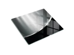 New Tulup Herdabdeckplatte 60x52 cm Glas-Servierbrett Küchenutensilien Schutzplatte Spritzschutz Abdeckung Textur Grau
