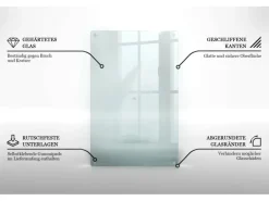 Schneidebretter|Herdabdeckungen<Tulup Schneidebrett Durchsichtiges Schneidebrett 2 Stück 40x52 Rechteckige Schneidebretter Küchenbrett Durchsichtig