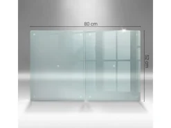 Schneidebretter|Herdabdeckungen<Tulup Schneidebrett Durchsichtiges Schneidebrett 2 Stück 40x52 Rechteckige Schneidebretter Küchenbrett Durchsichtig
