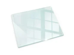 Sale Tulup Schneidebrett Glas Schneidebrett Transparent 60x52 cm Rechteckiges Schneidebrett Transparente Schneidebrett