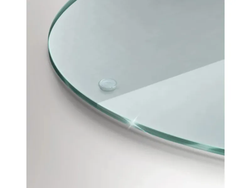 Discount Tulup Schneidebrett Glas Schneidebrett Transparent 30x30 cm Rundes Schneidebrett Transparente Schneidebrett