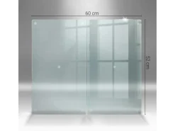 Tulup Schneidebrett Küchenbrett Durchsichtig 2 Stück 30x52 Rechteckige Schneidebretter Küchen Schneidebrett Glas< Schneidebretter|Herdabdeckungen