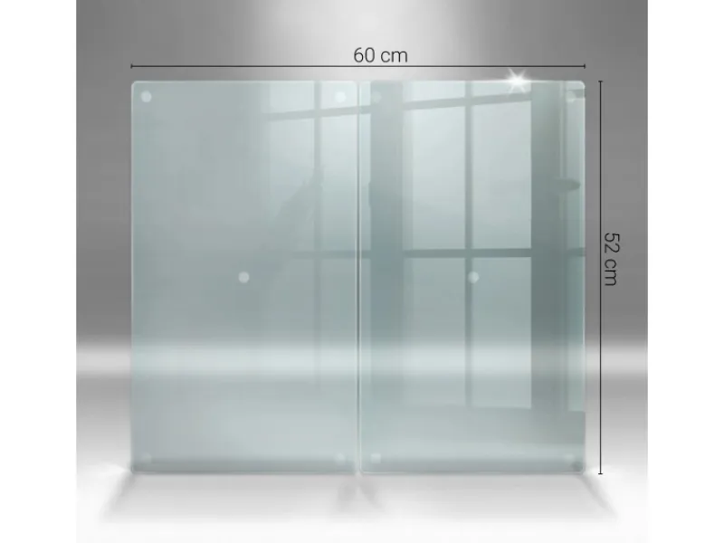 Tulup Schneidebrett Küchenbrett Durchsichtig 2 Stück 30x52 Rechteckige Schneidebretter Küchen Schneidebrett Glas< Schneidebretter|Herdabdeckungen