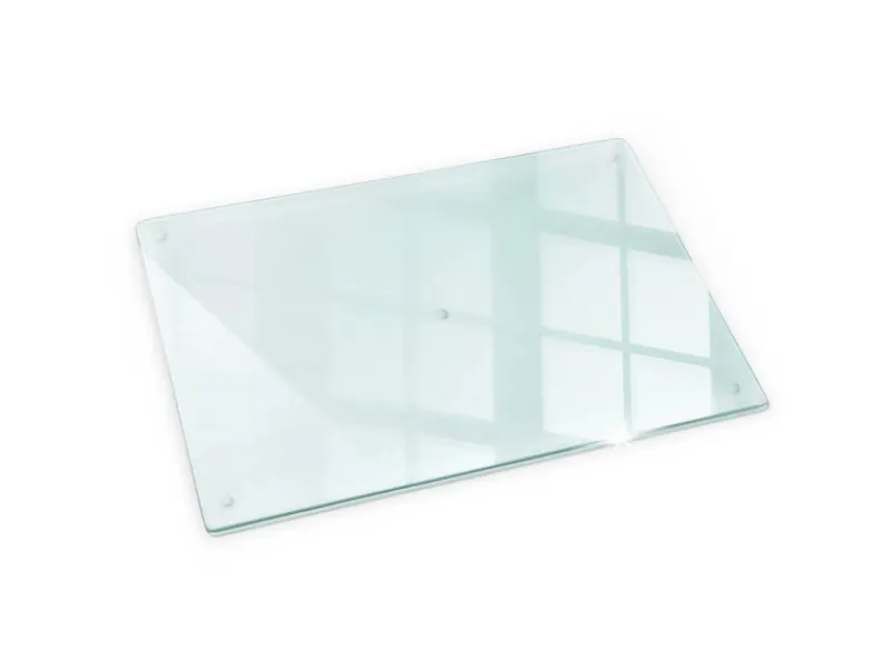 Tulup Schneidebrett Küchen Schneidebrett Glas 80x52 cm Rechteckiges Schneidebrett Glas Schneidebrett Transparent< Schneidebretter|Herdabdeckungen