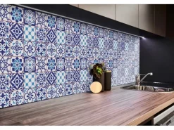Küchenrückwände<Tulup Wandpaneel Azulejo Muster Wandverkleidung Innen 100x50 cm Wandverkleidung Selbstklebend Wandverkleidung Modern