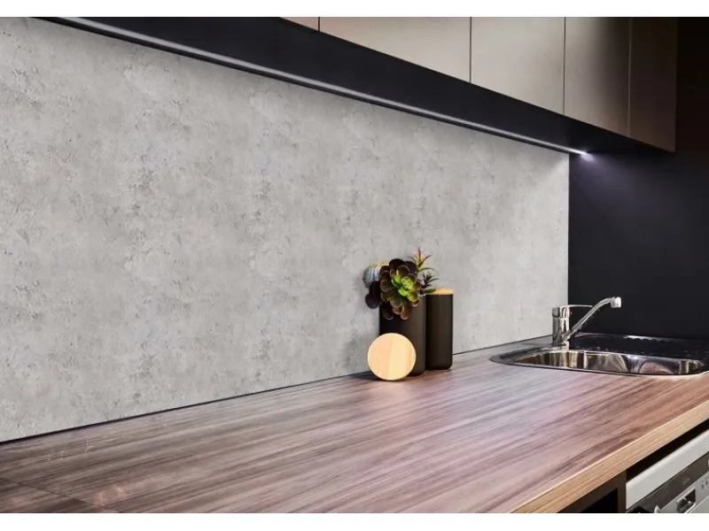 Tulup Wandpaneel Betonstruktur Wandverkleidung Kunststoff 100x50 cm Vinyl Wandverkleidung Selbstklebend Wandverkleidung Modern< Küchenrückwände