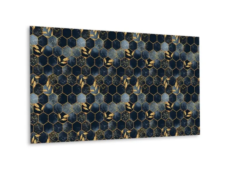 Küchenrückwände<Tulup Wandpaneel Bleche und Sechsecke Wandverkleidung Innen 100x50 cm Wandverkleidung Selbstklebend Wandverkleidung Modern