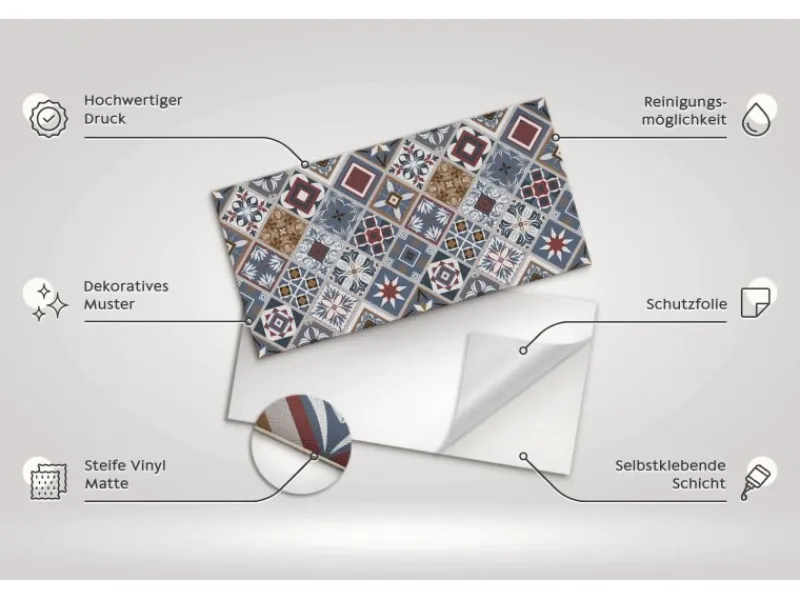 Best Tulup Wandpaneel Blumenmotive Vinyl Wandverkleidung Selbstklebend 100x50 cm Wandverkleidung Modern Wandverkleidung Paneel