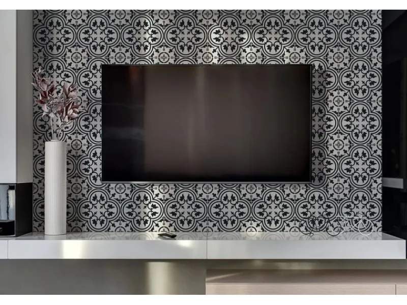 Tulup Wandpaneel Blumenmotive Wandverkleidung Kunststoff 100x50 cm Vinyl Wandverkleidung Selbstklebend Wandverkleidung Modern< Küchenrückwände