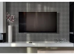 Online Tulup Wandpaneel Diagonales Schachbrettmuster Wandverkleidung Kunststoff 100x50 cm Vinyl Wandverkleidung Selbstklebend PVC Wandpaneel