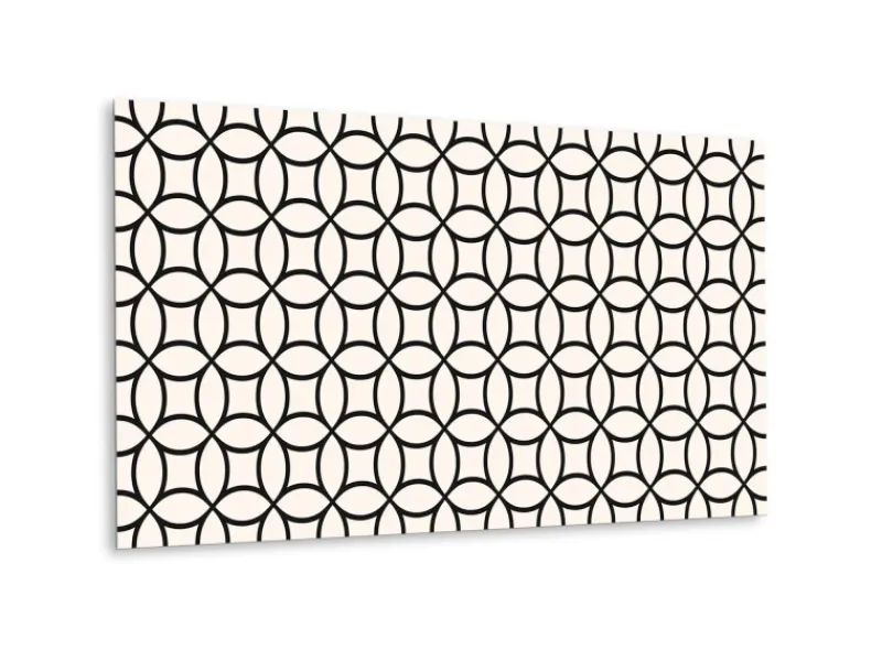 Küchenrückwände<Tulup Wandpaneel Geometrische Kreise Wandpaneel Selbstklebend 100x50 cm Wandverkleidung Innen Vinyl Wandverkleidung Selbstklebend
