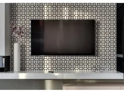Küchenrückwände<Tulup Wandpaneel Geometrische Kreise Wandpaneel Selbstklebend 100x50 cm Wandverkleidung Innen Vinyl Wandverkleidung Selbstklebend