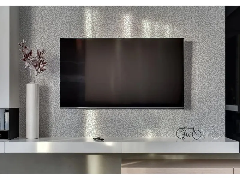 Tulup Wandpaneel Graues Mosaik Wandverkleidung Paneel 100x50 cm PVC Wandpaneel Wandverkleidung Innen< Küchenrückwände