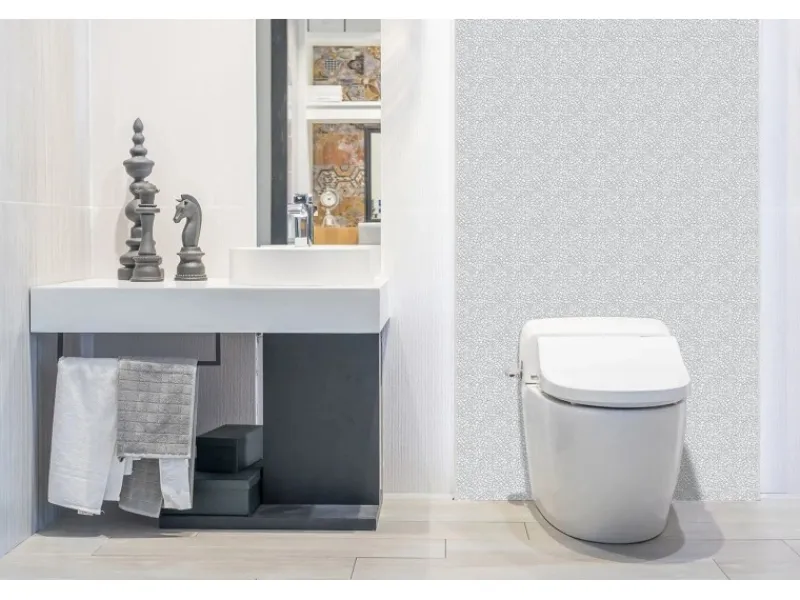 Tulup Wandpaneel Graues Mosaik PVC Wandpaneel 100x50 cm Dekorpaneel Wandverkleidung Selbstklebend< Küchenrückwände