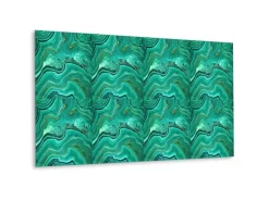 Küchenrückwände<Tulup Wandpaneel Malachit Textur Dekorpaneel 100x50 cm Wandpaneel Selbstklebend Wandverkleidung Kunststoff