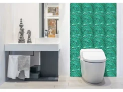 Küchenrückwände<Tulup Wandpaneel Malachit Textur Dekorpaneel 100x50 cm Wandpaneel Selbstklebend Wandverkleidung Kunststoff