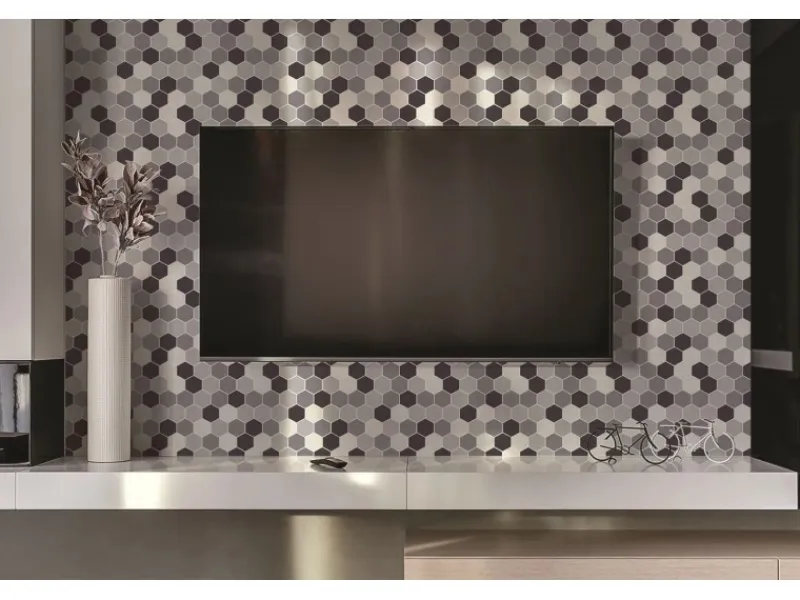 Tulup Wandpaneel Sechsecke Wandverkleidung Innen 100x50 cm Wandverkleidung Selbstklebend Wandverkleidung Kunststoff< Küchenrückwände