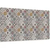 Küchenrückwände<Tulup Wandpaneel Türkisches Patchwork Vinyl Wandverkleidung Selbstklebend 100x50 cm Wandverkleidung Modern Dekorpaneel