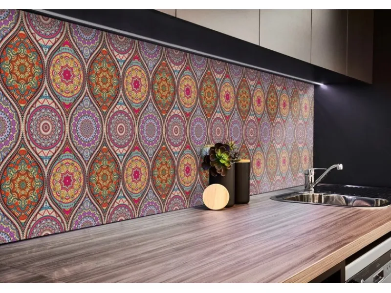Tulup Wandpaneel Wunderschönes Mandala Wandverkleidung Selbstklebend 100x50 cm Wandverkleidung Kunststoff Wandverkleidung Paneel< Küchenrückwände