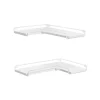 Küchenregale<Vasagle Eckregal 2er Set L-förmig 29 cm x 40 cm Weiß