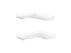 Küchenregale<Vasagle Eckregal 2er Set L-förmig 29 cm x 40 cm Weiß