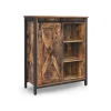Vasagle Küchenschrank 70 cm x 30 cm x 80 cm Braun-Schwarz< Küchenregale|Kühlschränke