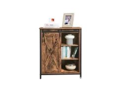 Vasagle Küchenschrank 70 cm x 30 cm x 80 cm Braun-Schwarz< Küchenregale|Kühlschränke