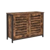 Vasagle Küchenschrank 100 cm x 35 cm x 70 cm Braun-Schwarz< Küchenschränke