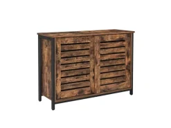 Vasagle Küchenschrank 100 cm x 35 cm x 70 cm Braun-Schwarz< Küchenschränke