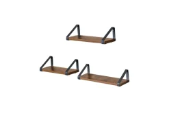 Küchenregale<Vasagle Wandregal 40 cm x 12 cm x 11 cm Braun-Schwarz