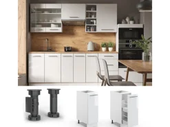 Vicco Apothekerschrank Fame-Line Hochglanz/ 30 cm ohne Arbeitsplatte< Küchenschränke